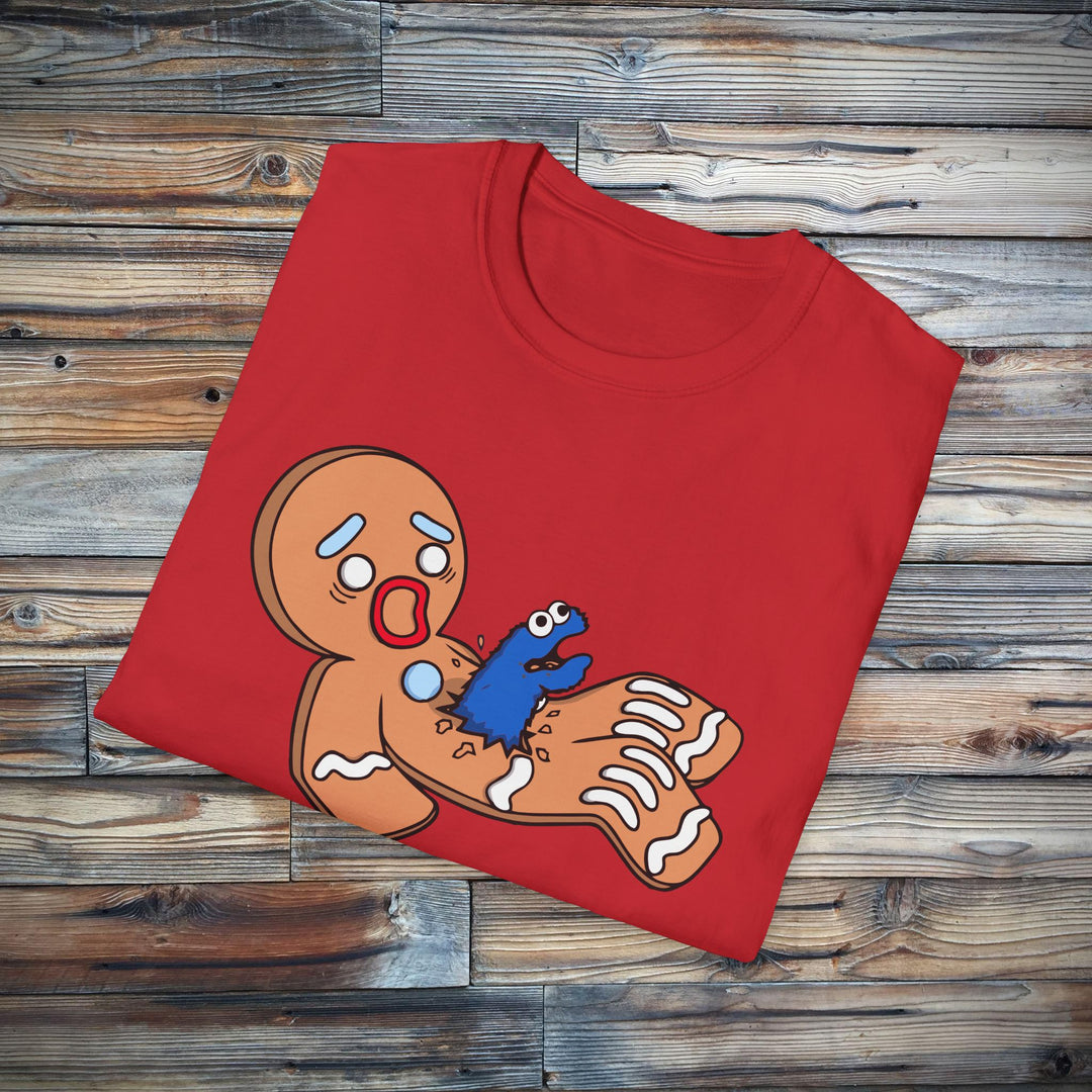 Monster Gingerbread Cookie T-Shirt, Funny Christmas Tee