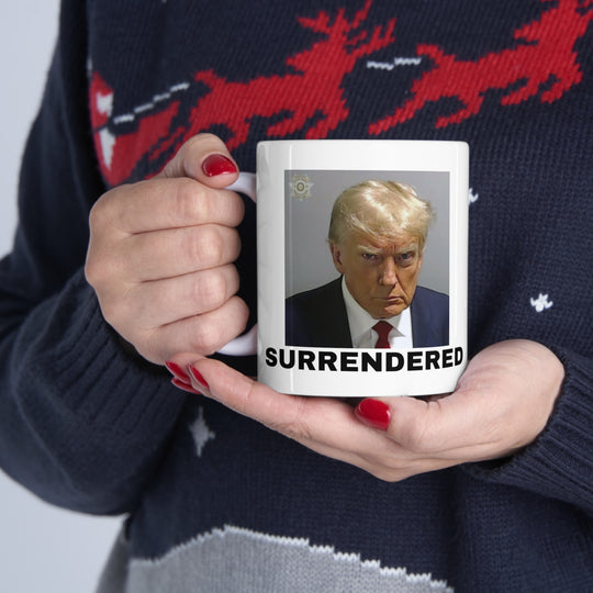 Trump Surrendered 11oz Ceramic Mug with Handle