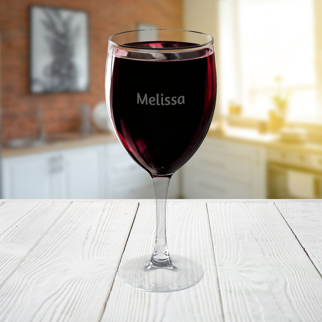 Personalized Retired Wine Glass