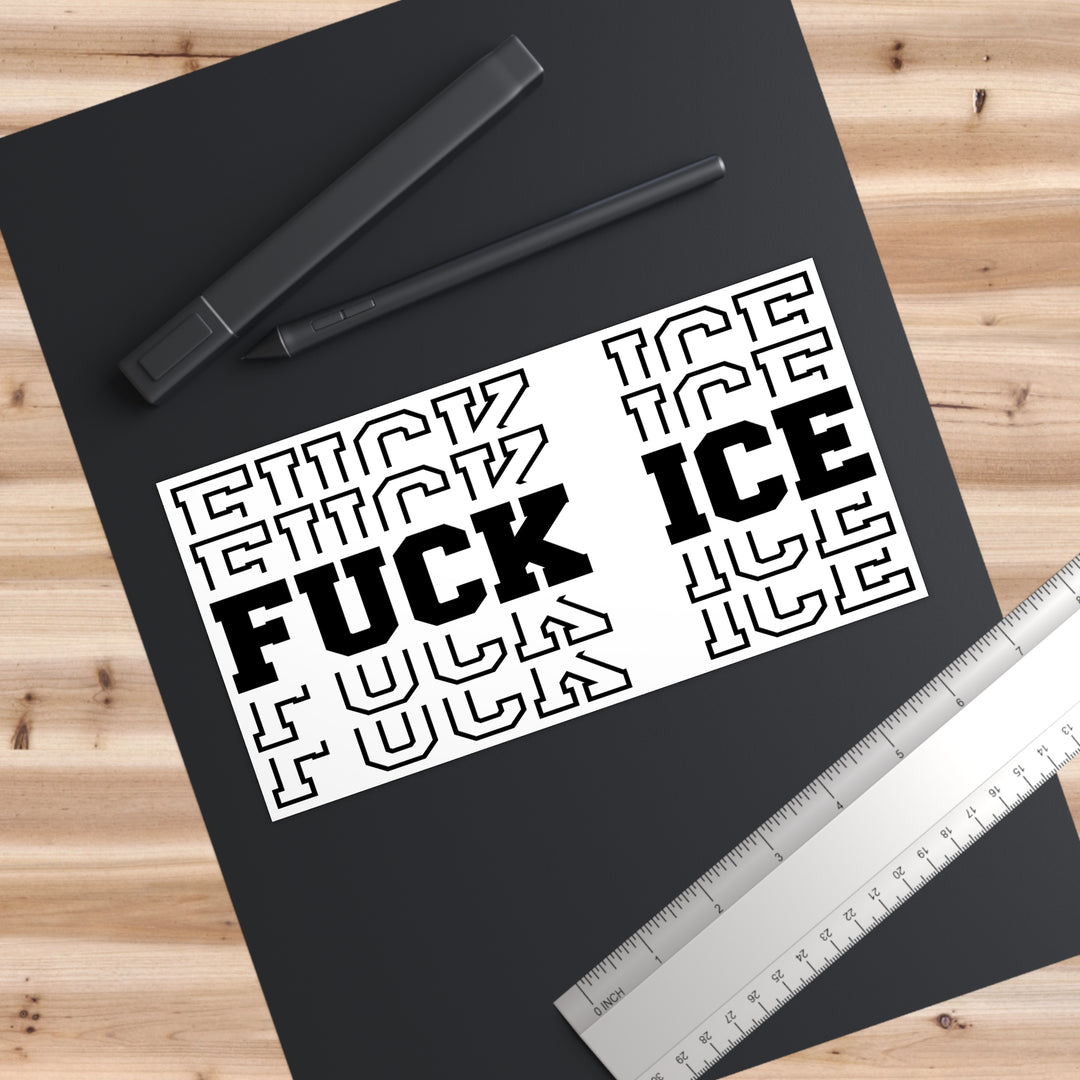 Anti-ICE Protest Bumper Sticker | Political Activism Car Decal
