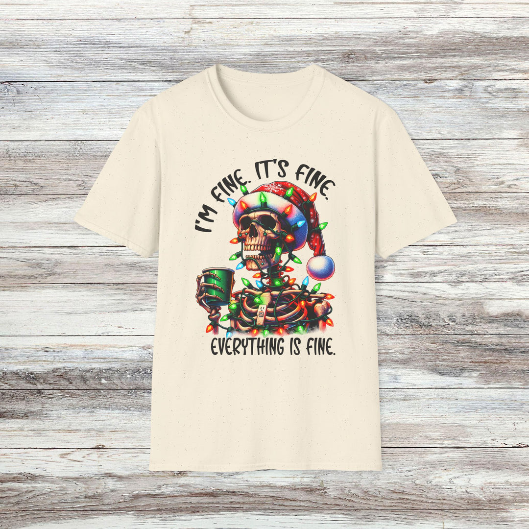 Everything's Fine Christmas Tee - Funny Holiday T-Shirt