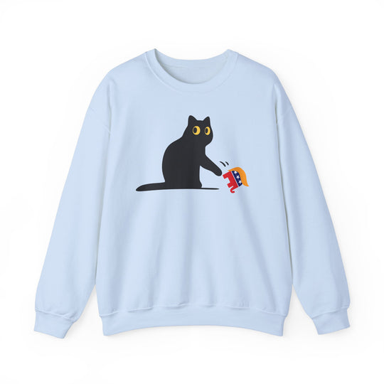 Black Cat vs. MAGA GOP Elephant Sweatshirt