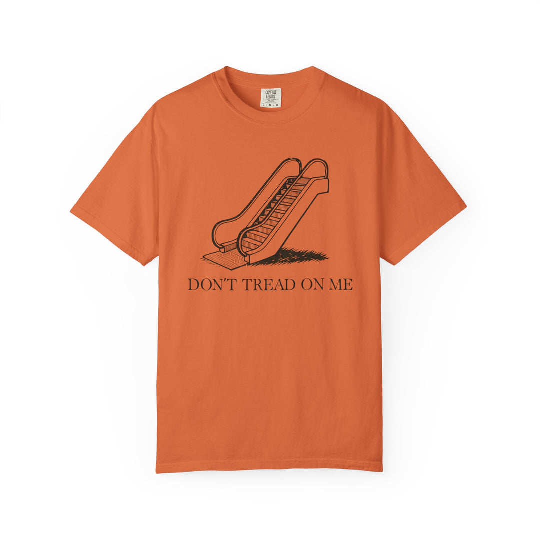 Trump Escalator Joke T-shirt, Political Graphic Tee, Gadsden Flag Mockery Shirt
