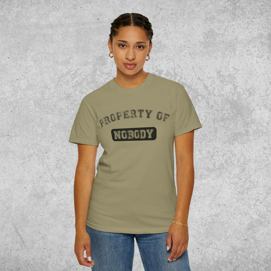 Retro Print 'Property of Nobody' T-shirt