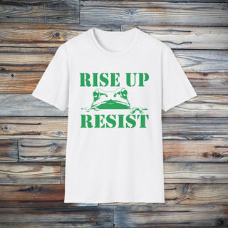 Portland Frog Rise Up and Resist Unisex Tee