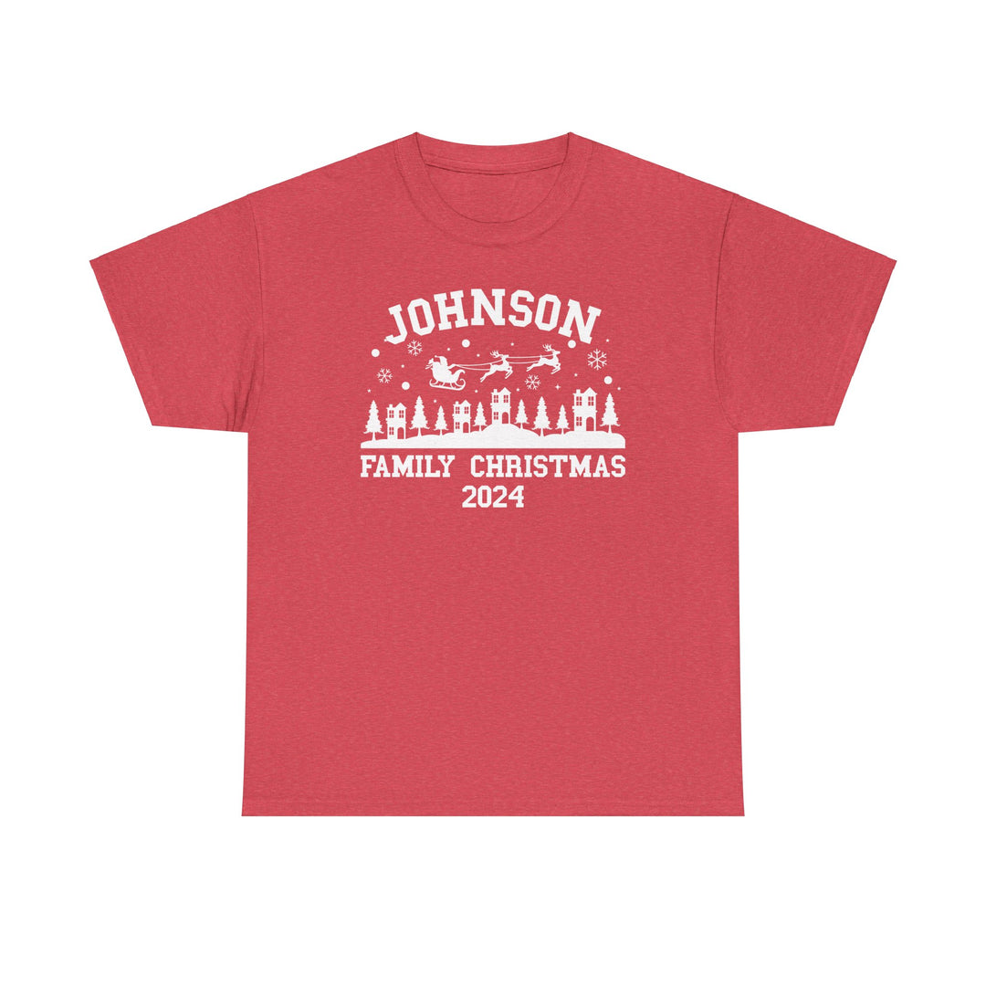 Personalized Christmas 2024 T-Shirt with Family Name