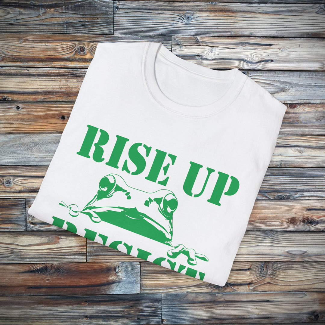 Portland Frog Rise Up and Resist Unisex Tee