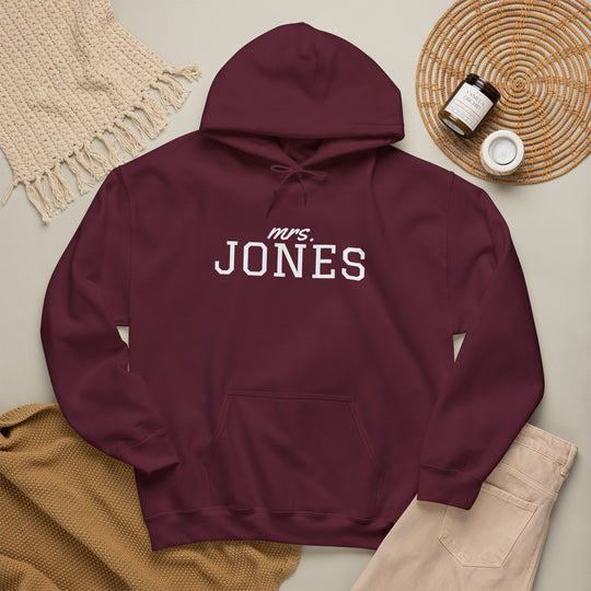 Wedding Hoodie | Personalized Name Script &amp; Text for Bride and Bridesmaids