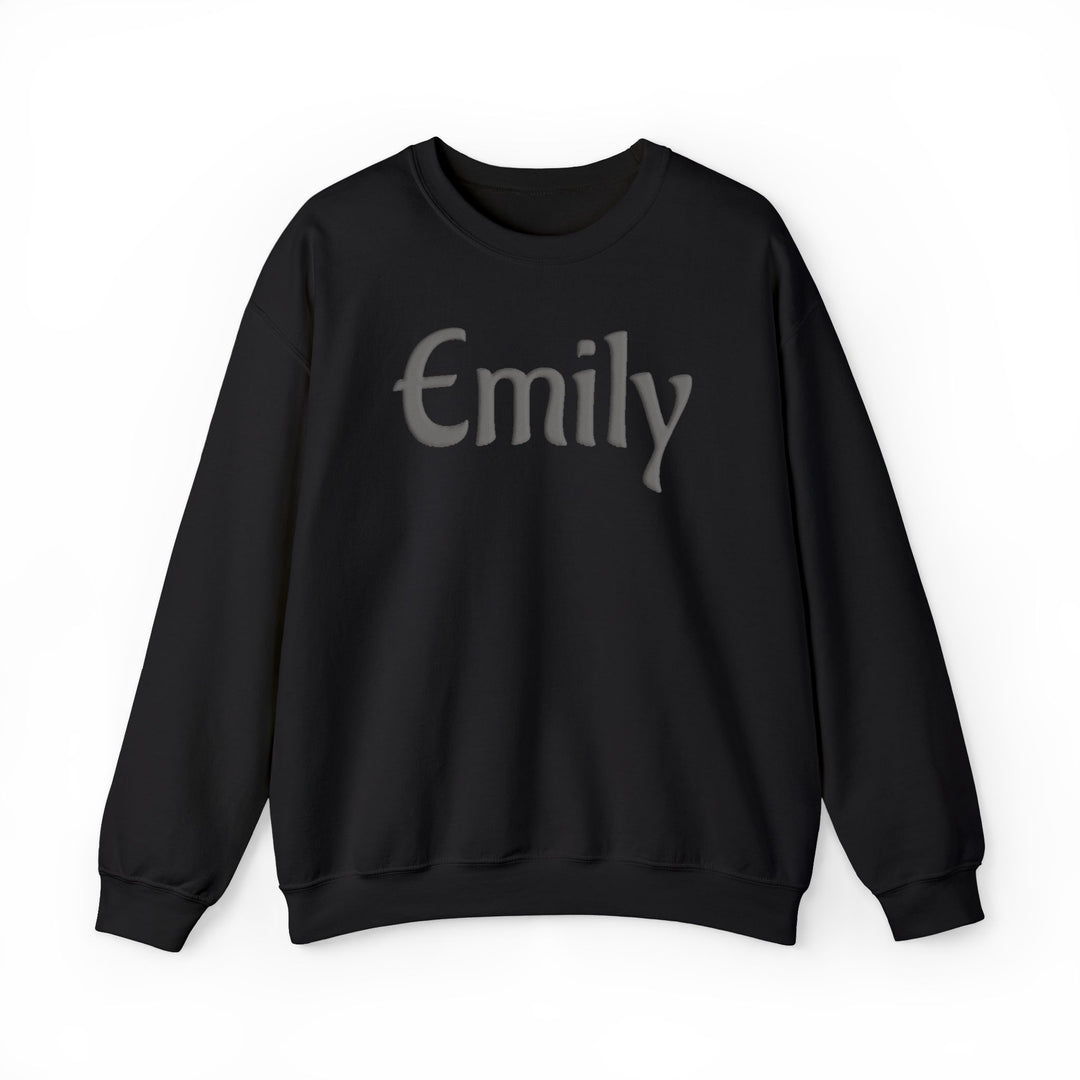 Personalized Name Crewneck Sweatshirt - Puff Print Design with Custom Name Gildan 18000 Sweatshirt for Women
