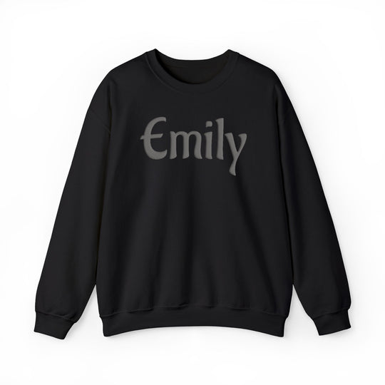 Personalized Name Crewneck Sweatshirt - Puff Print Design with Custom Name Gildan 18000 Sweatshirt for Women