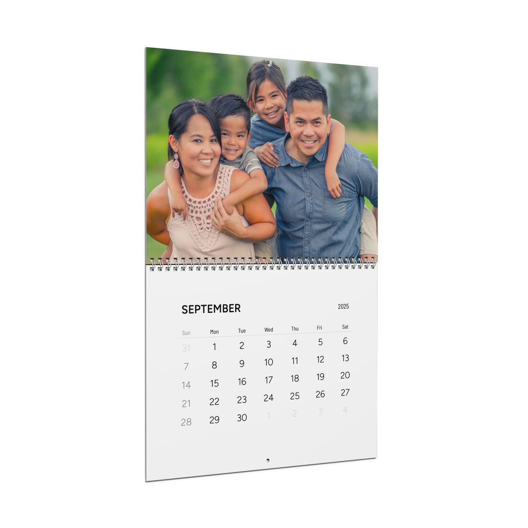 Custom 2025 Photo Wall Calendar - Personalized Picture Monthly Calendar - Custom Family Photo Keepsake