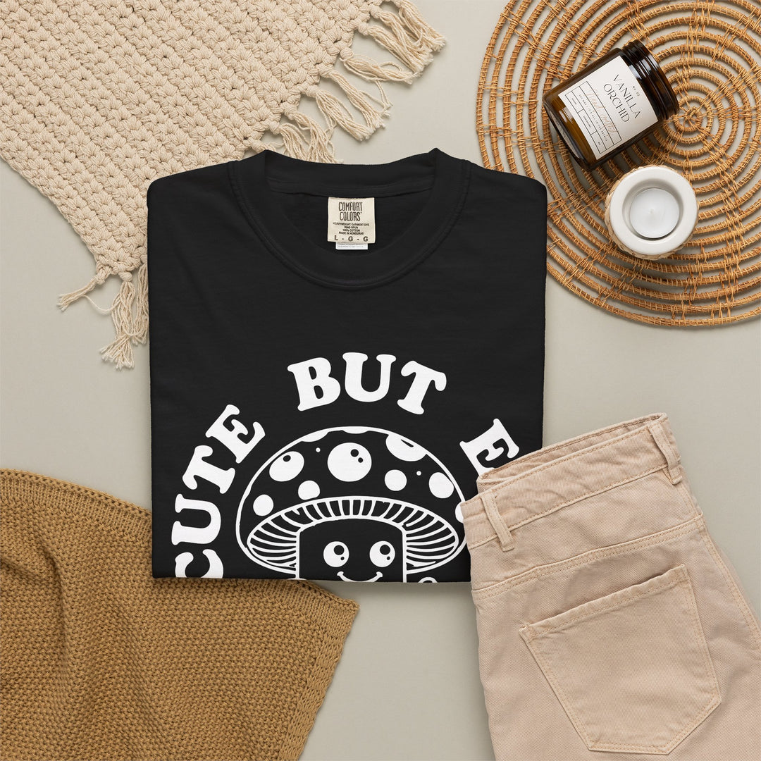 Cute But Evil Mushroom T-Shirt | Funny Spooky Halloween Season Shirt
