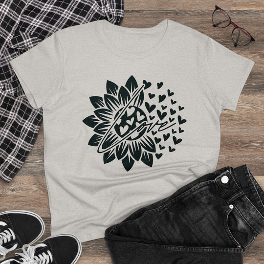 Sunflower Love Design Women's Cotton Tee