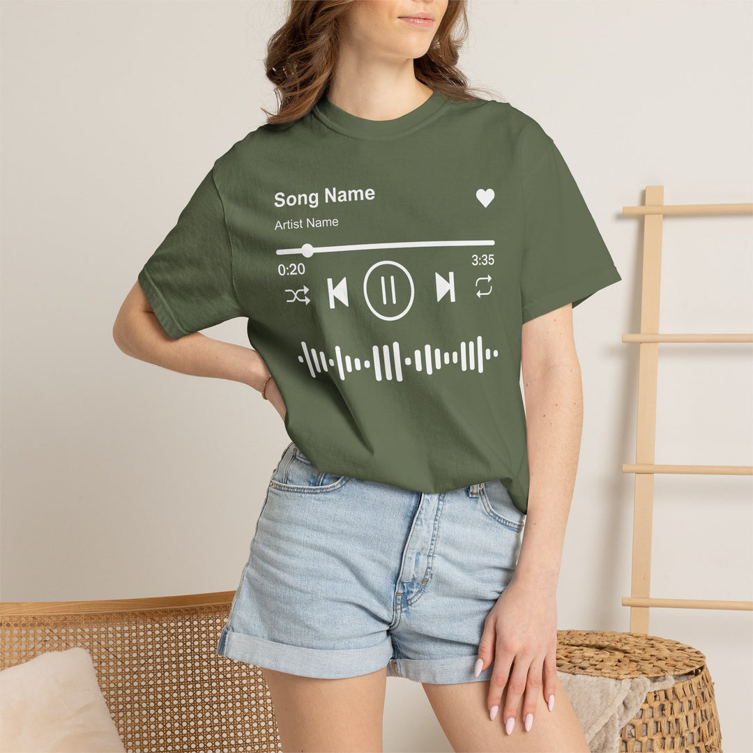 Custom Song Name Comfort Colors® Shirt | Personalized Favorite Song Tee