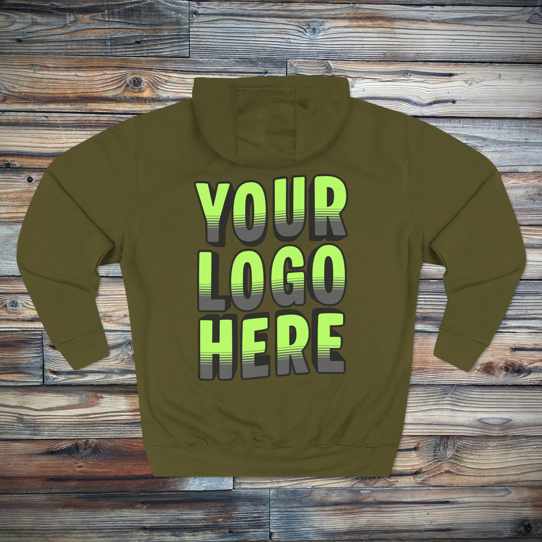 Custom Logo Sweatshirt | Personalized Business Logo Hoodie with Front &amp; Back Printing