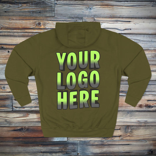 Custom Logo Sweatshirt | Personalized Business Logo Hoodie with Front &amp; Back Printing