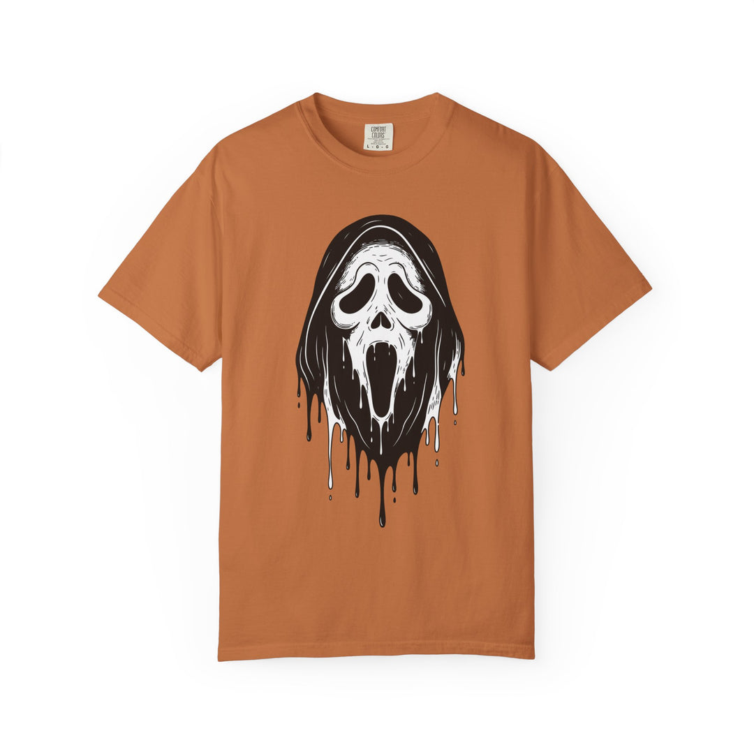 Scream Mask Face T-Shirt | Creepy Ghost Funny Spooky Halloween Season Shirt