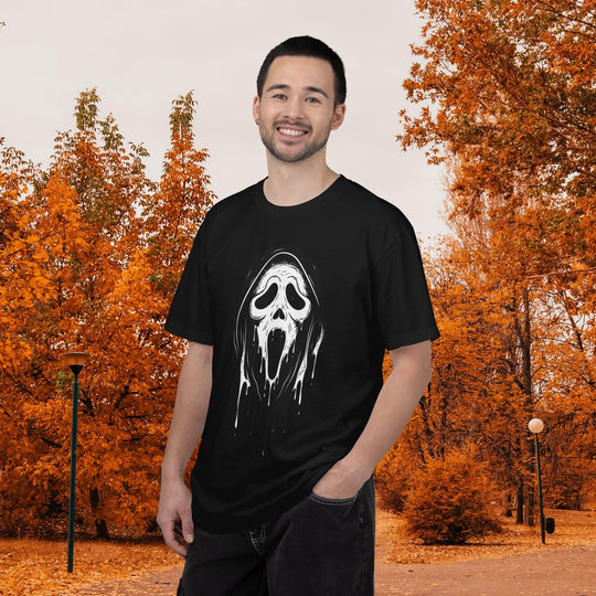 Scream Mask Face T-Shirt | Creepy Ghost Funny Spooky Halloween Season Shirt