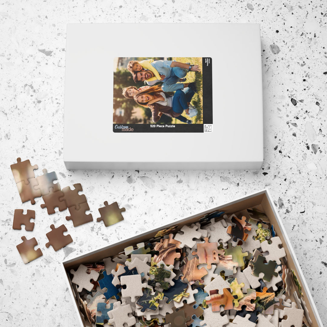 Custom Photo Puzzle — Personalized 110/252/520/1014-Piece Jigsaw Puzzle with Photo of Your Choice