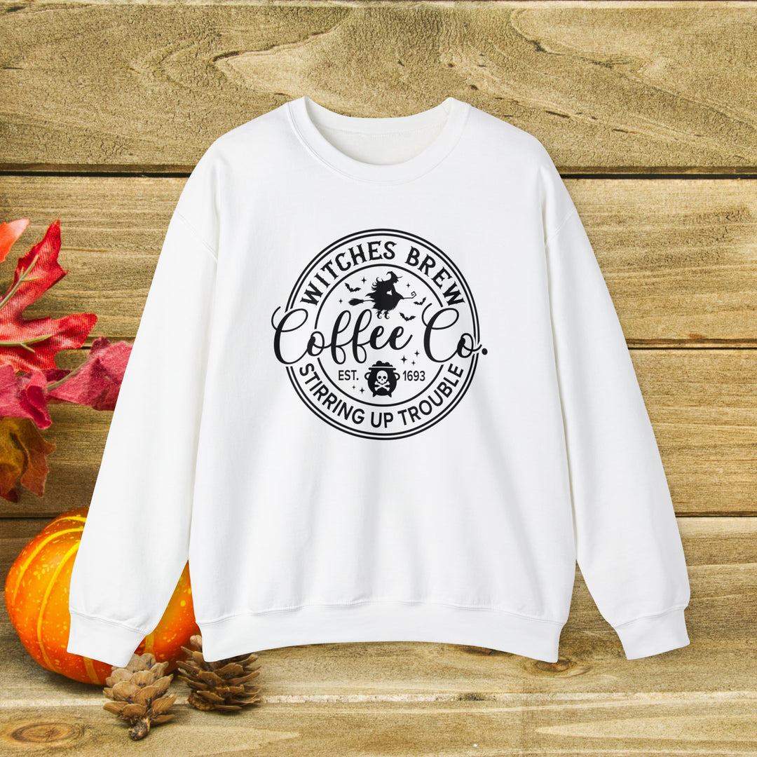 Fall Sweatshirt - Witches Brew Coffee Co. Stirring Up Trouble