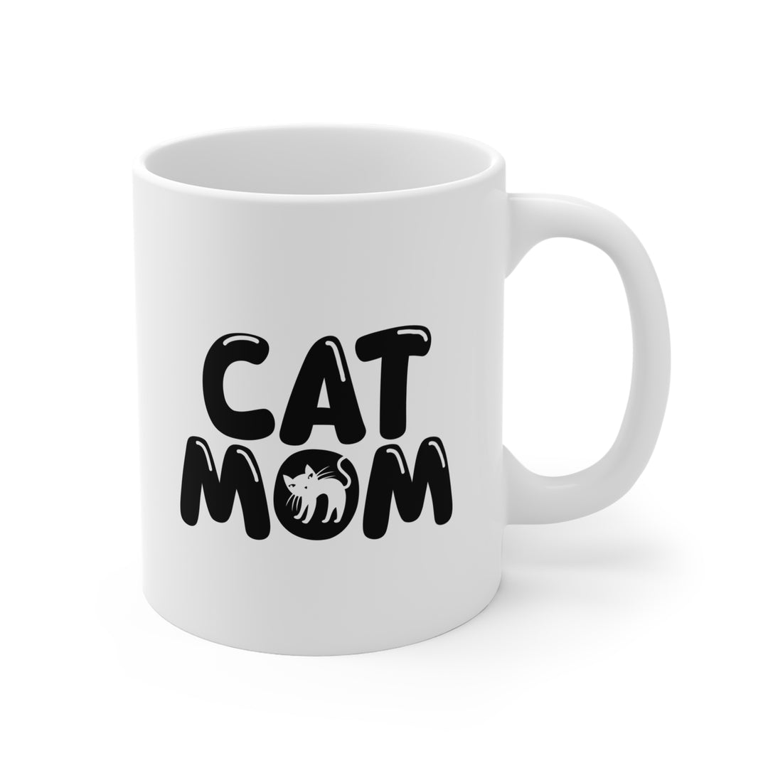 Personalized Cat Mom Mug | Ceramic Custom Coffee Cup for Cat Lovers
