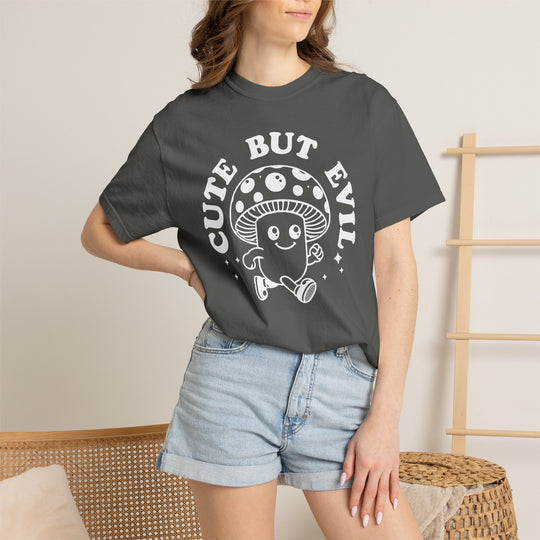Cute But Evil Mushroom T-Shirt | Funny Spooky Halloween Season Shirt