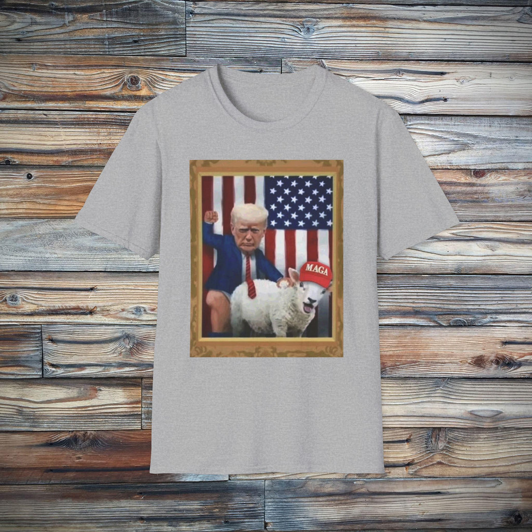 Trump MAGA Sheep Funny Unisex Softstyle T-Shirt