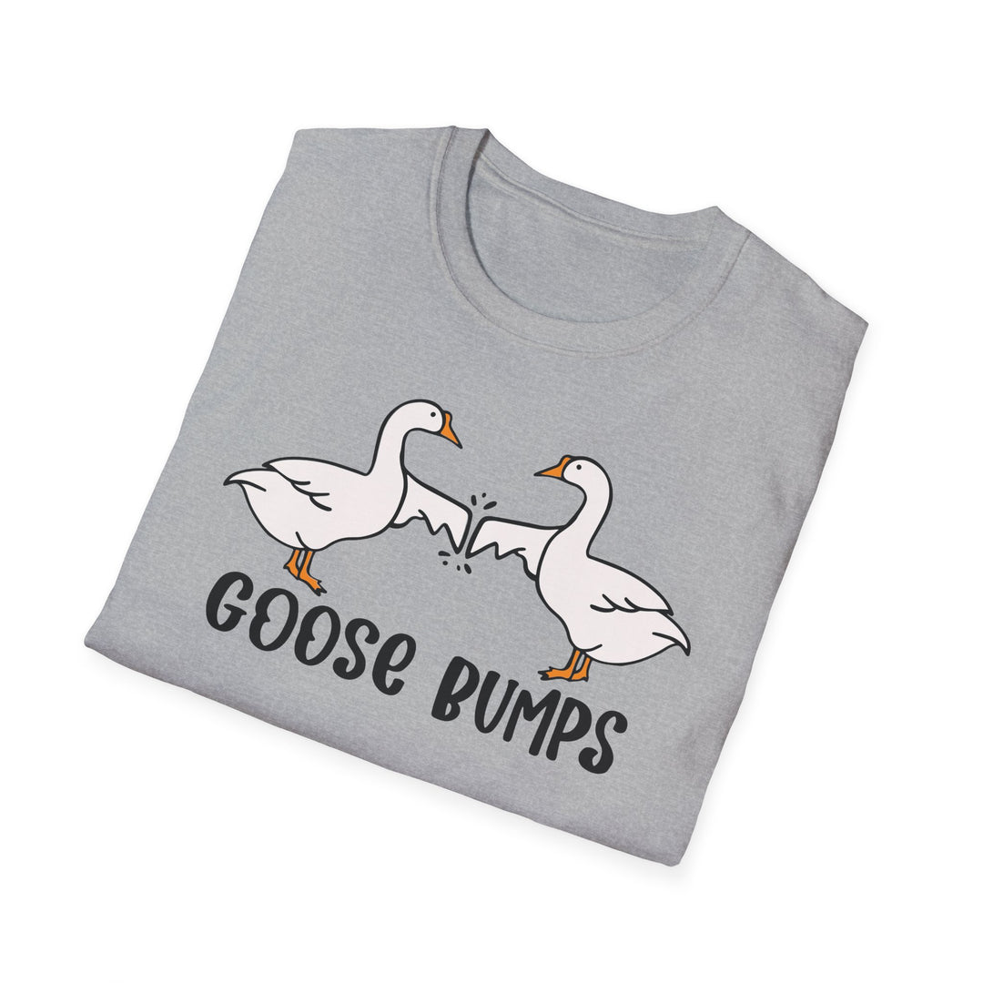 Goose Bumps Tee Shirt | Silly Goose Fist Bump Graphic T-Shirt