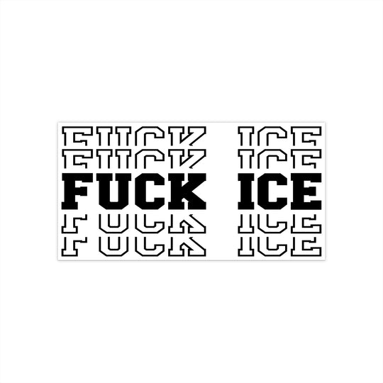 Anti-ICE Protest Bumper Sticker | Political Activism Car Decal