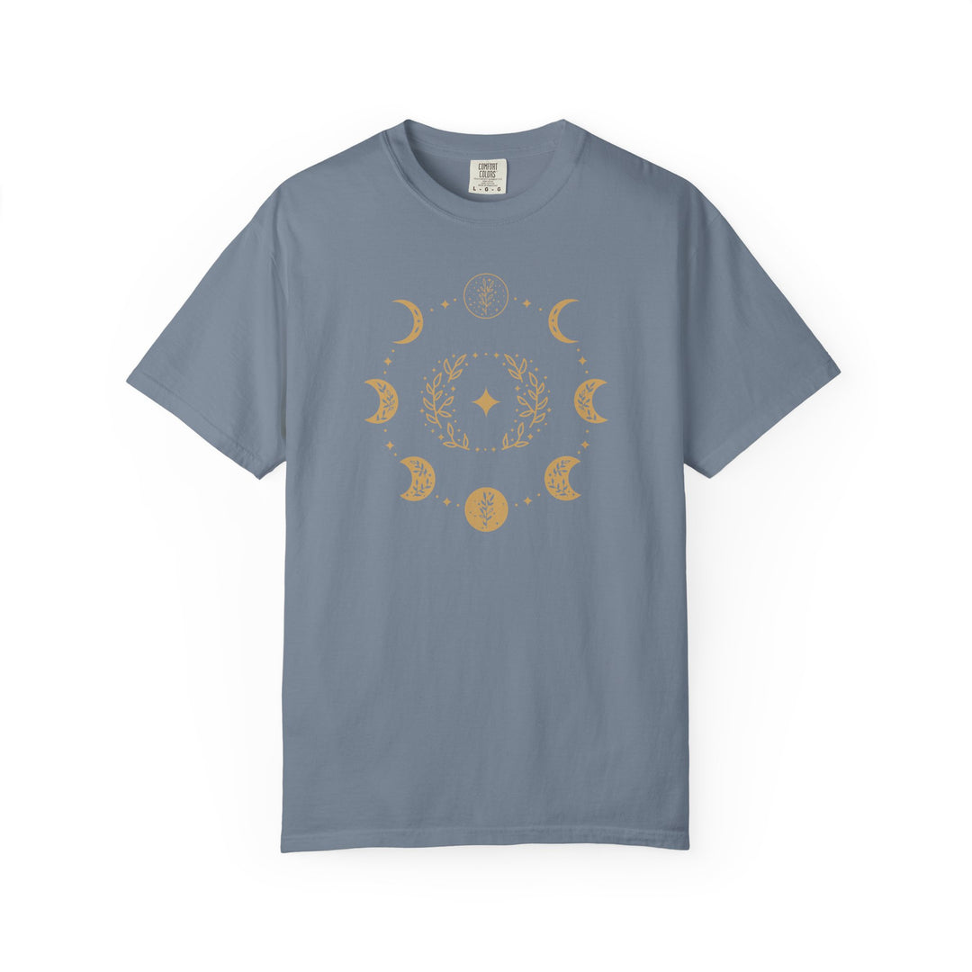 Boho Moon Phases T-Shirt | Celestial Lunar Graphic Tee | Mystic Bohemian Shirt