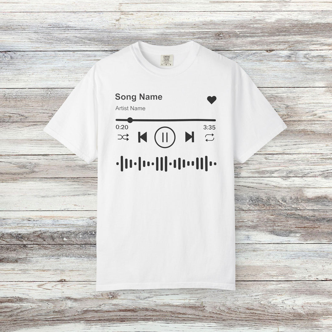 Custom Song Name Comfort Colors® Shirt | Personalized Favorite Song Tee