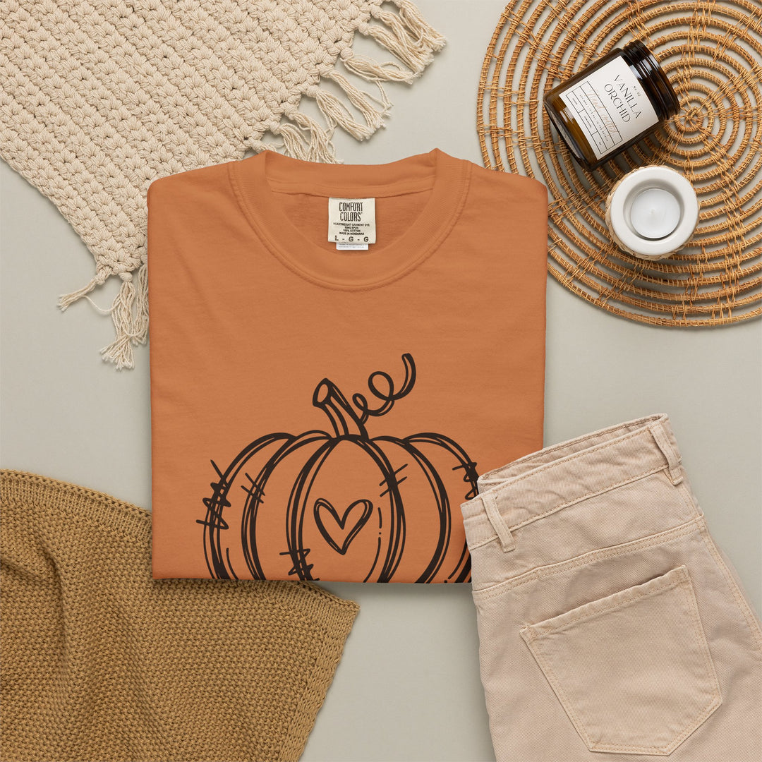 Fall Shirts for Women | Halloween Pumpkin Graphic Tee | Cute Autumn Thanksgiving T-Shirt
