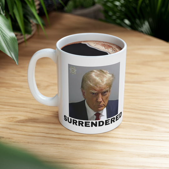 Trump Surrendered 11oz Ceramic Mug with Handle