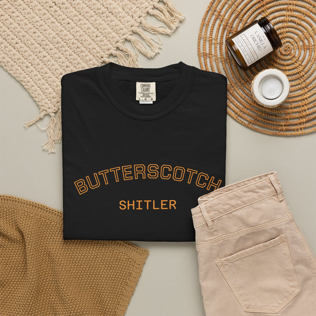 Butterscotch Shitler T-Shirt | Anti-Trump Anti-MAGA 2026 Election Blue Wave Tee Shirt