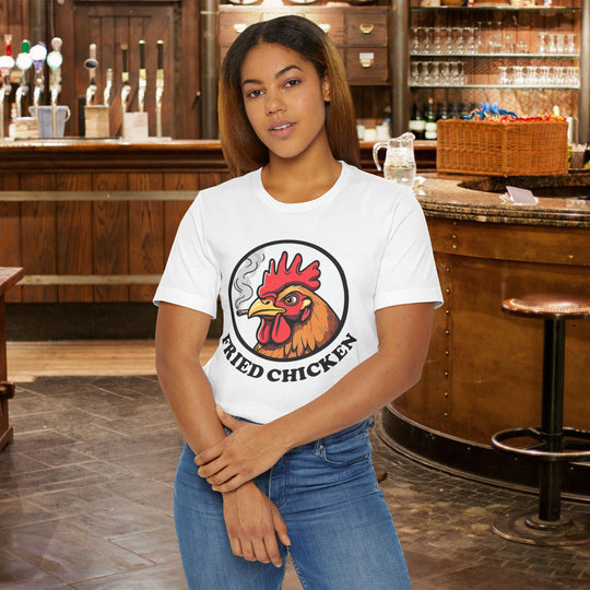 Fried Chicken T-Shirt | Funny Retro Logo Tee