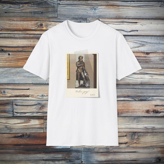 Funny Relax Guy Trump Statue Unisex Softstyle T-Shirt