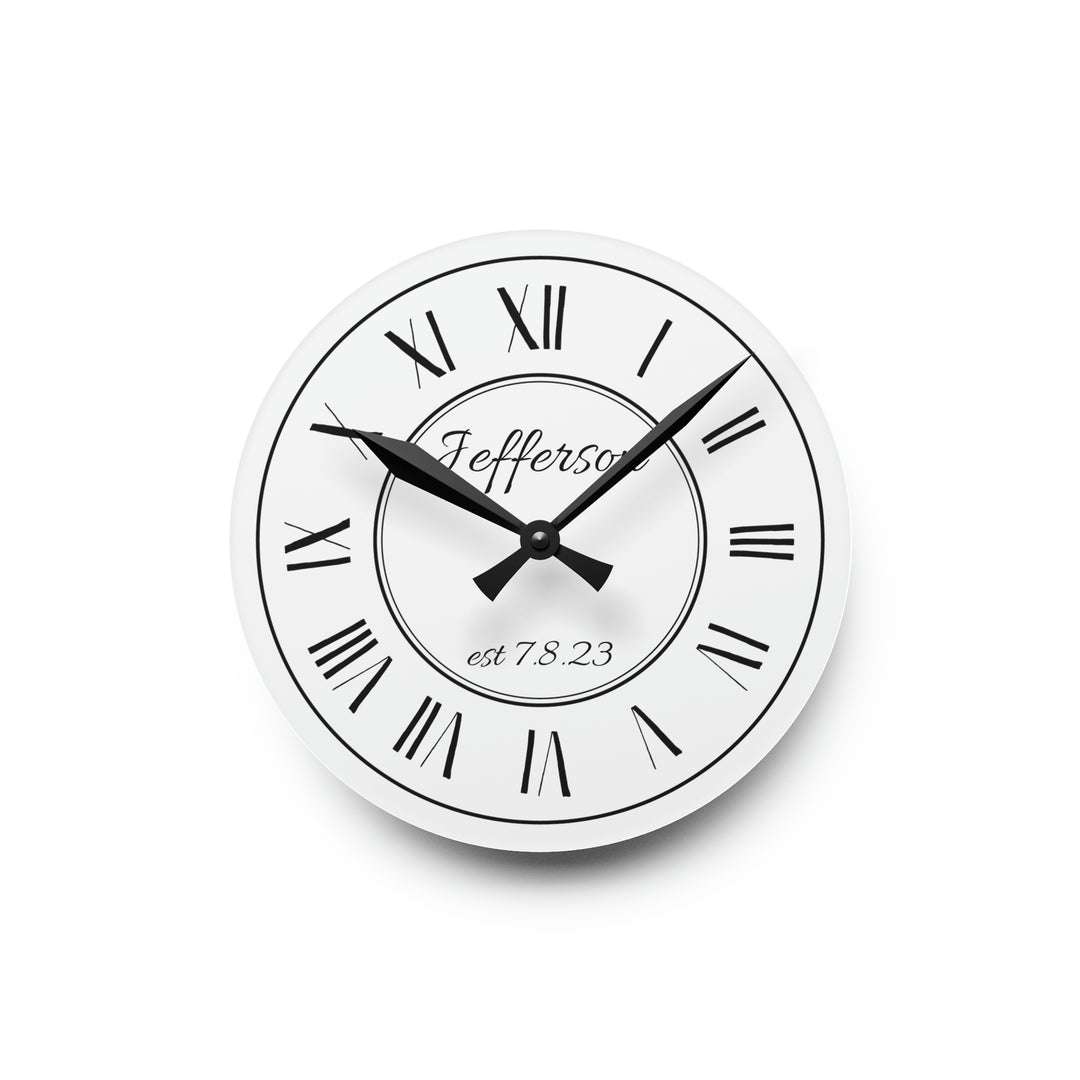 Horloge murale personnalisée - Horloge murale personnalisée - Blanc