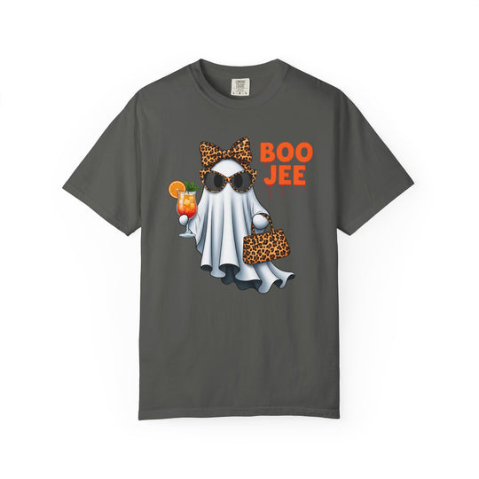Funny Fall Boo Jee T-Shirt | Fancy Ghost with Designer Bag and Cocktail | Unisex Comfort Colors® Tee