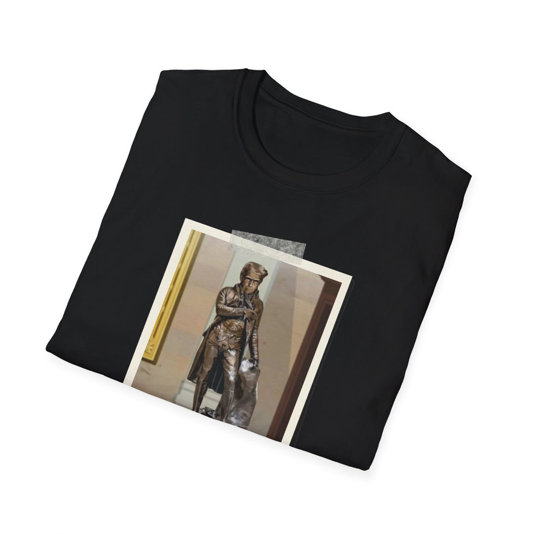 Funny Relax Guy Trump Statue Unisex Softstyle T-Shirt