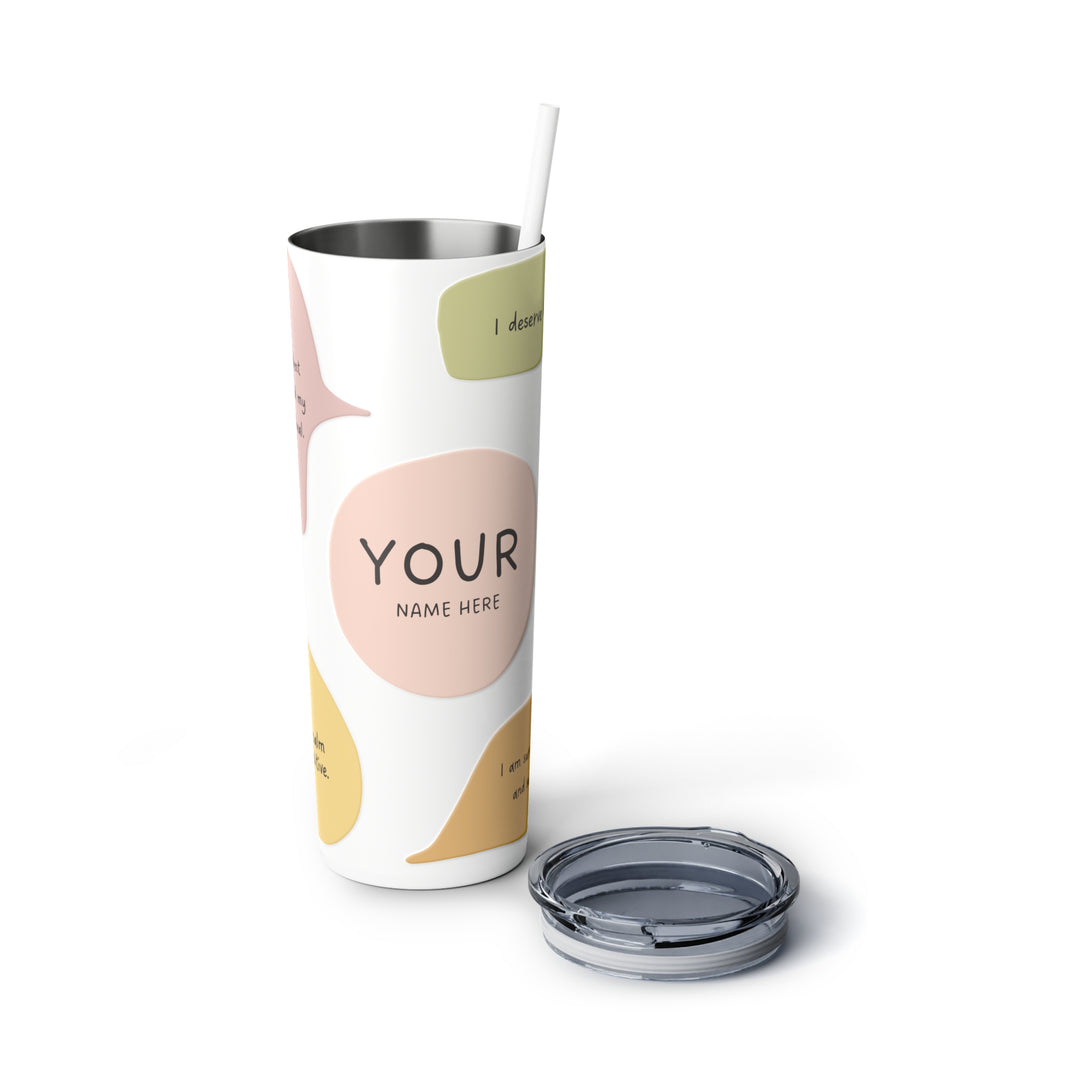 Personalized Tumbler with Daily Affirmations