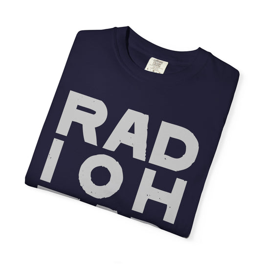 RADIOHEAD T-Shirt with Bold Stacked Letters Minimalist