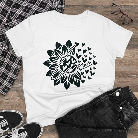 Sunflower Love Design Women's Cotton Tee