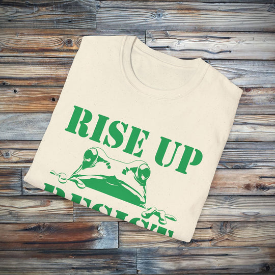 Portland Frog Rise Up and Resist Unisex Tee