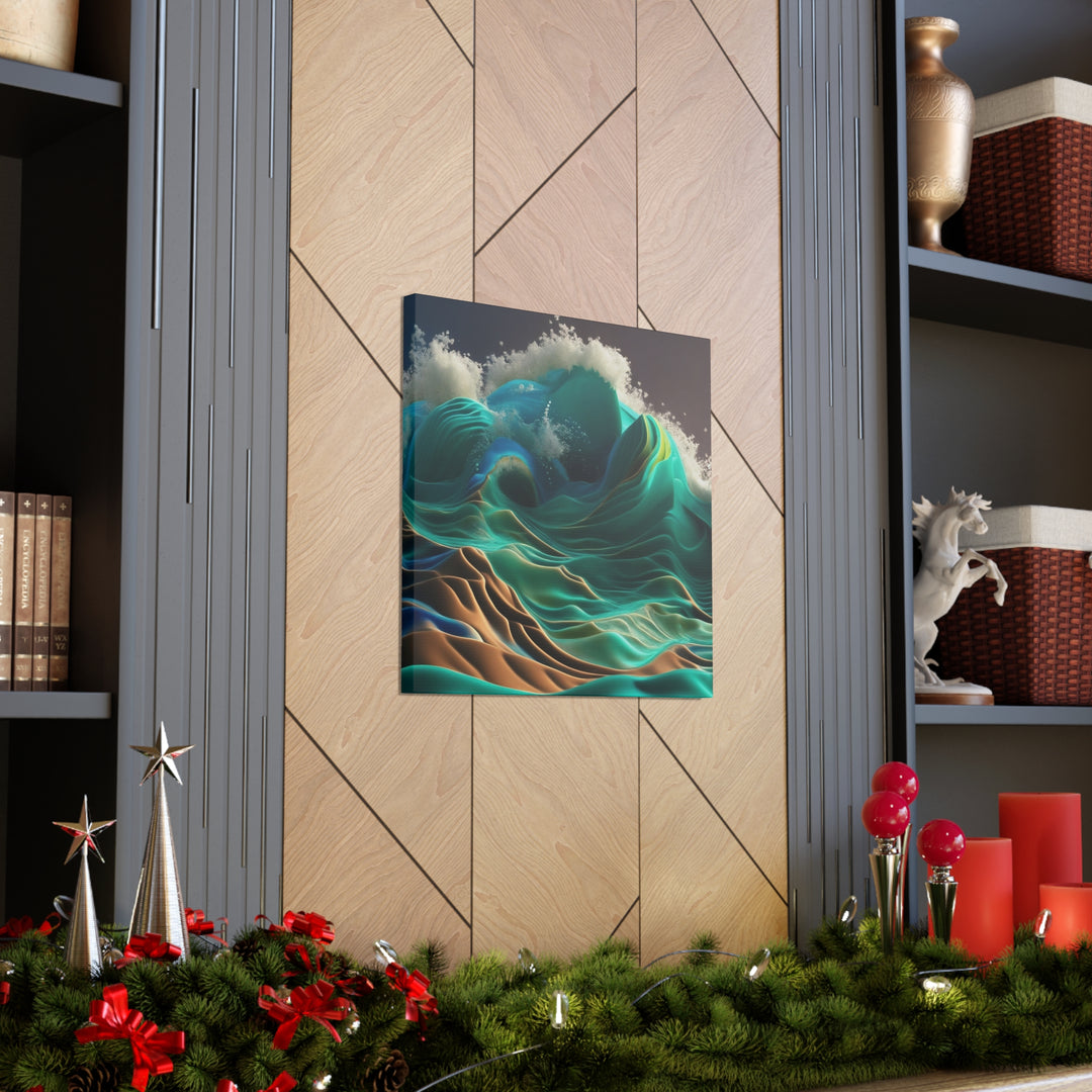 3D Ocean Abstract Wall Print (v1)
