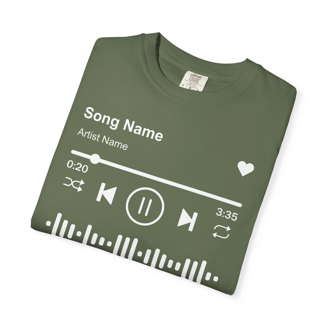 Custom Song Name Comfort Colors® Shirt | Personalized Favorite Song Tee