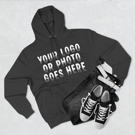 Custom Logo Sweatshirt | Personalized Business Logo Hoodie with Front &amp; Back Printing