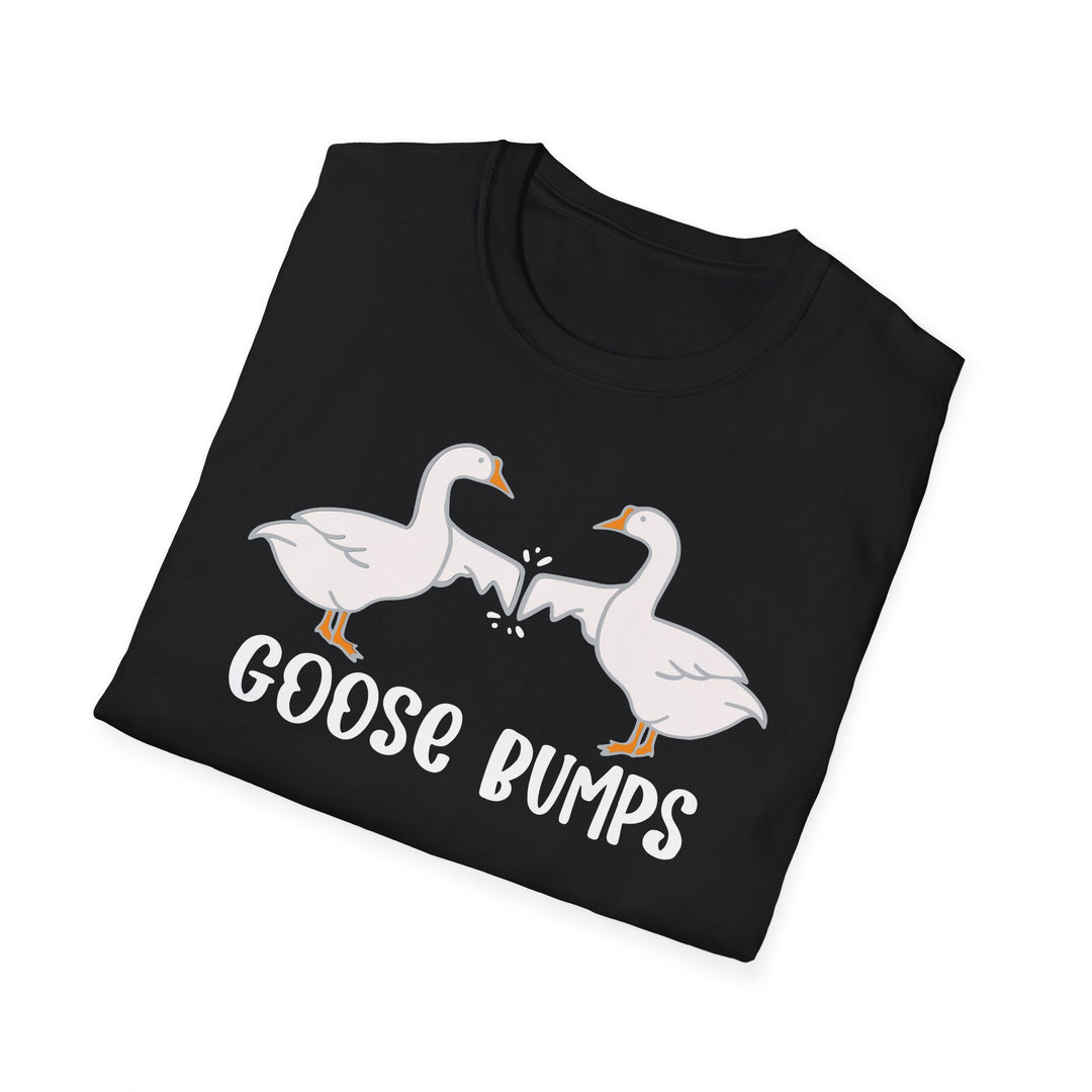 Goose Bumps Tee Shirt | Silly Goose Fist Bump Graphic T-Shirt