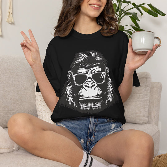 Cool Bigfoot with Sunglasses T-Shirt | Funny Sasquatch Graphic Tee