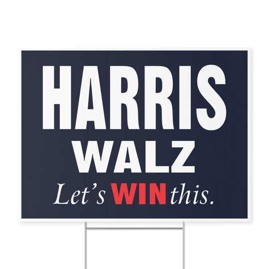 Harris Walz 2024 Presidential Campaign Yard Sign