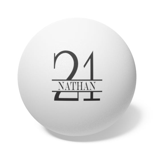 Custom Beer Pong Balls Birthday Present Personalized Ping Pong Balls Set of 6 Custom Ping-Pong Balls with Age and Name